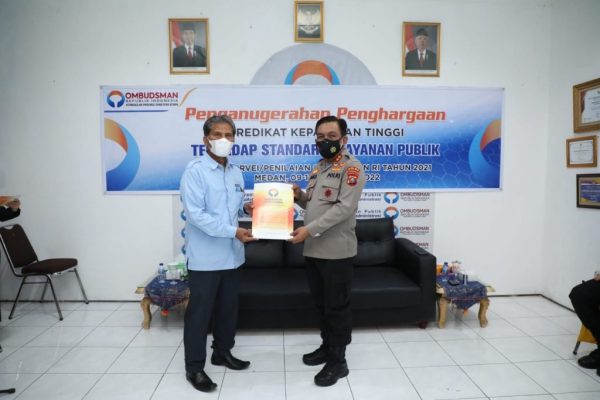 kapolda sumut apresiasi hasil survey ombudsman 9 polres peraih kepatuhan tinggi pelayanan publik 23279