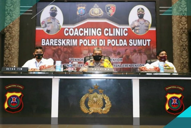 kapolda sumut buka coaching clinic bareskrim polri 11356