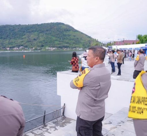 kapolda sumut tinjau langsung jalur race aquabike jetski danau toba 66597