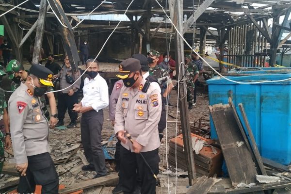kapolda sumut tinjau langsung ledakan bom ikan di sibolga 22987