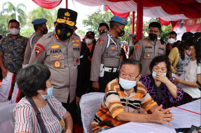 kapolda sumut tinjau vaksinasi serentak lansia di asahan 23335