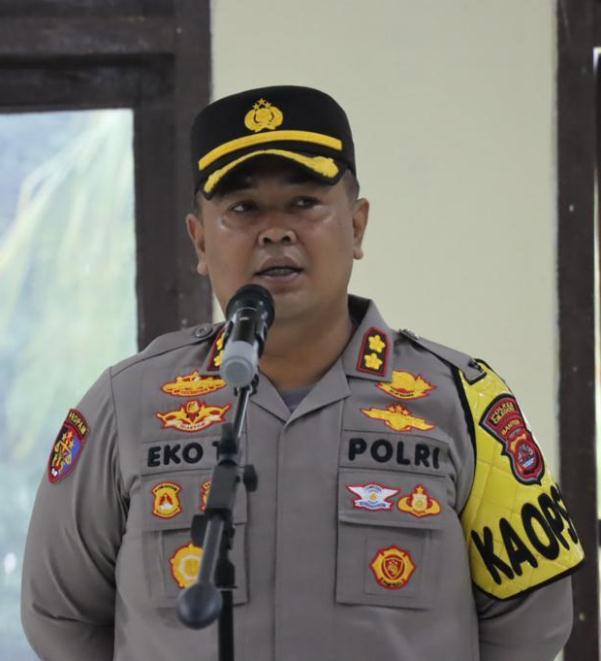 kapolres cilegon ajak masyarakat sukseskan pemilu damai dan aman dengan tidak menyebarkan berita hoax 67806
