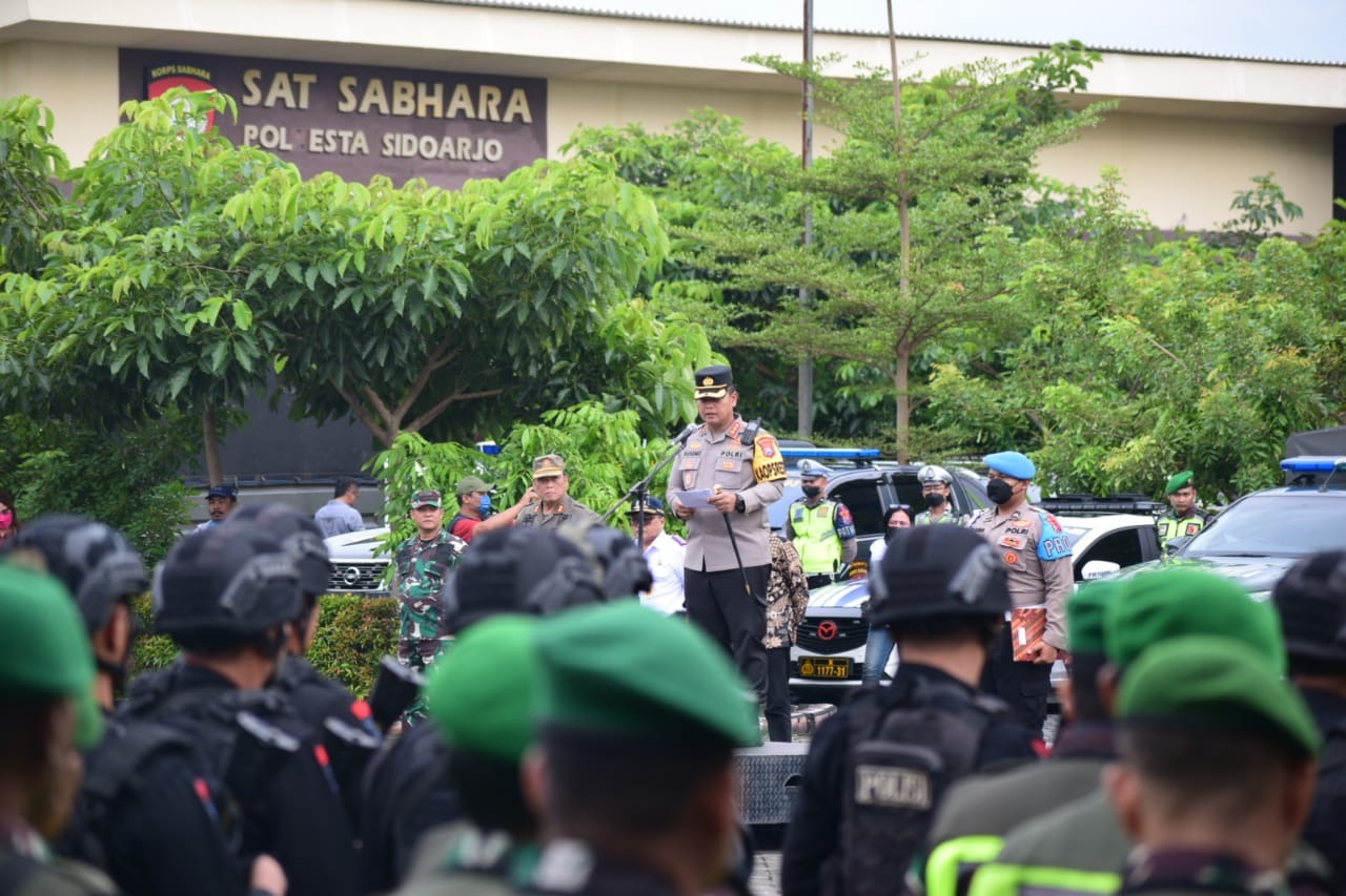 kapolresta apresiasi pengamanan nataru di sidoarjo 52956