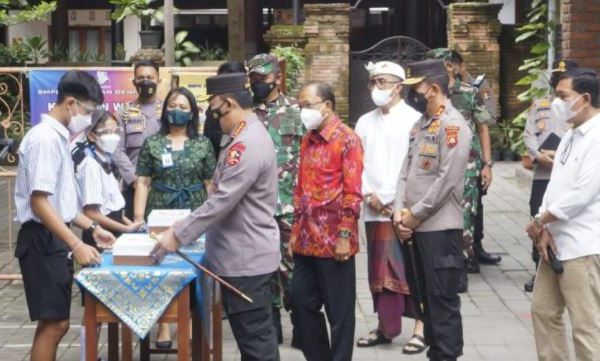 kapolri cek pelaksanaan ptm dan prokes di provinsi bali 22848