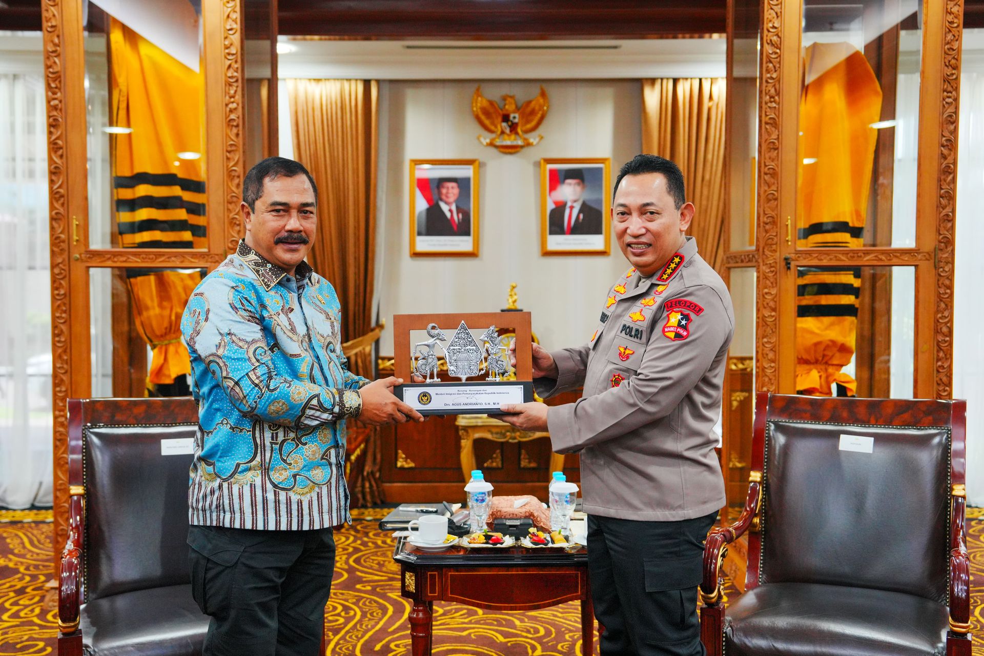 kapolri terima audiensi menteri imipas pastikan kolaborasi pemberantasan narkoba 84127