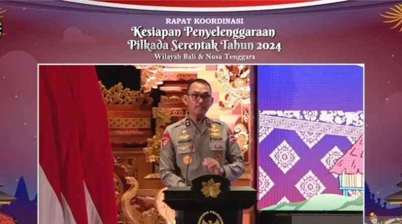 khusus papua asops sampaikan kesigapan polri dalam mengatasi potensi konflik pilkada saat rapat koordinasi di bali 77073