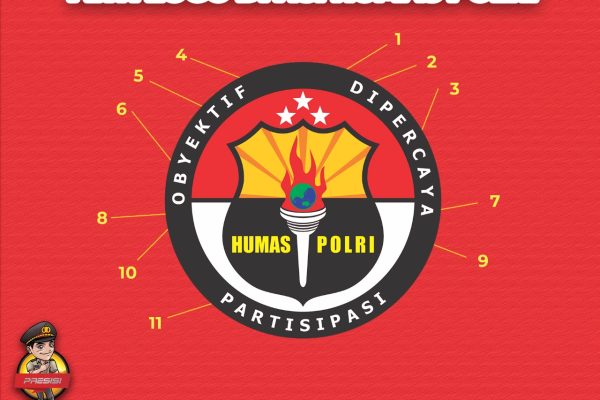 know the meanings of the logo of pr and press division of indonesian national police 43297