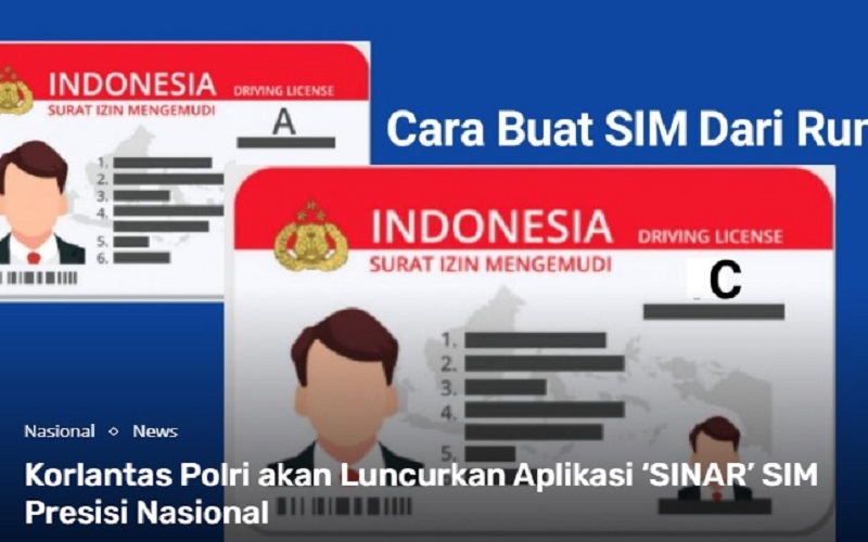 korlantas berikut tata cara alur aplikasi sinar sim presisi nasional 31139