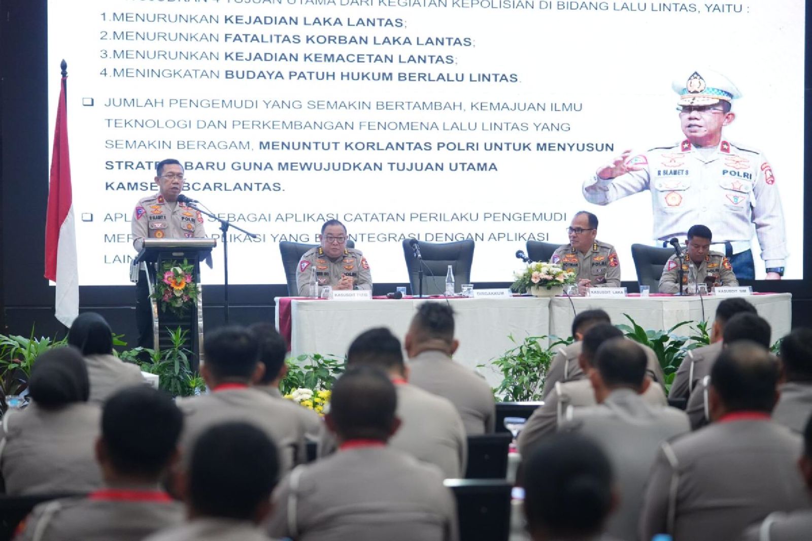 korlantas polri gelar pelatihan traffic attitude record 77915