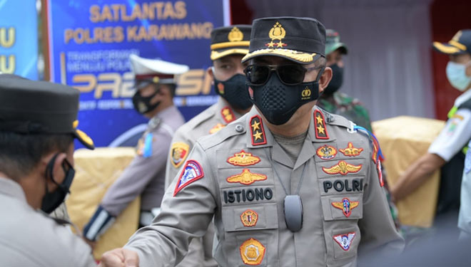 korlantas polri sosialisasikan peniadaan mudik melalui operasi keselamatan 2021 19997