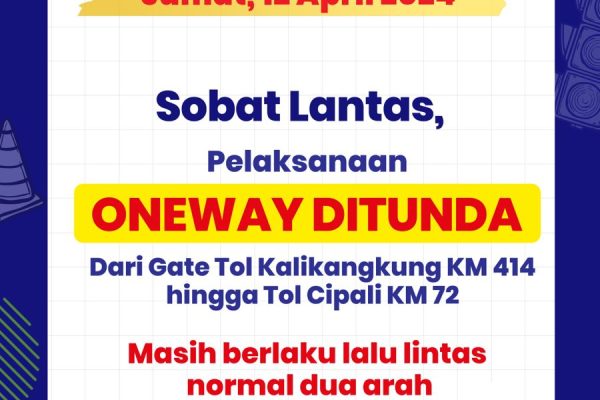 korlantas polri tunda penerapan one way 72524