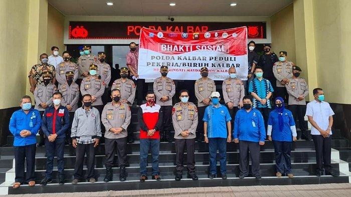 ksbsi apresiasi polda kalbar atas bakti sosial yang diberikan pada pekerja yang terdampak covid 19 31228
