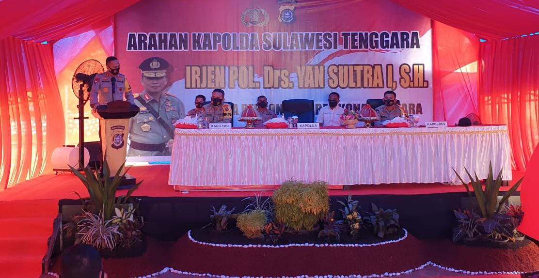 kunjungi polres konawe utara kapolda ingatkan keamanan di pilkada 2020 12886