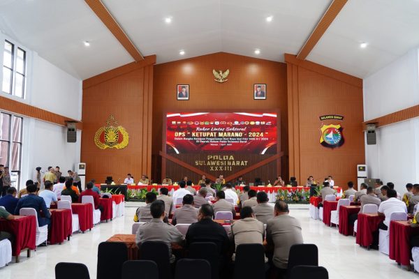 matangkan persiapan pengamanan mudik lebaran polda sulbar gelar rakor lintas sektoral 72100