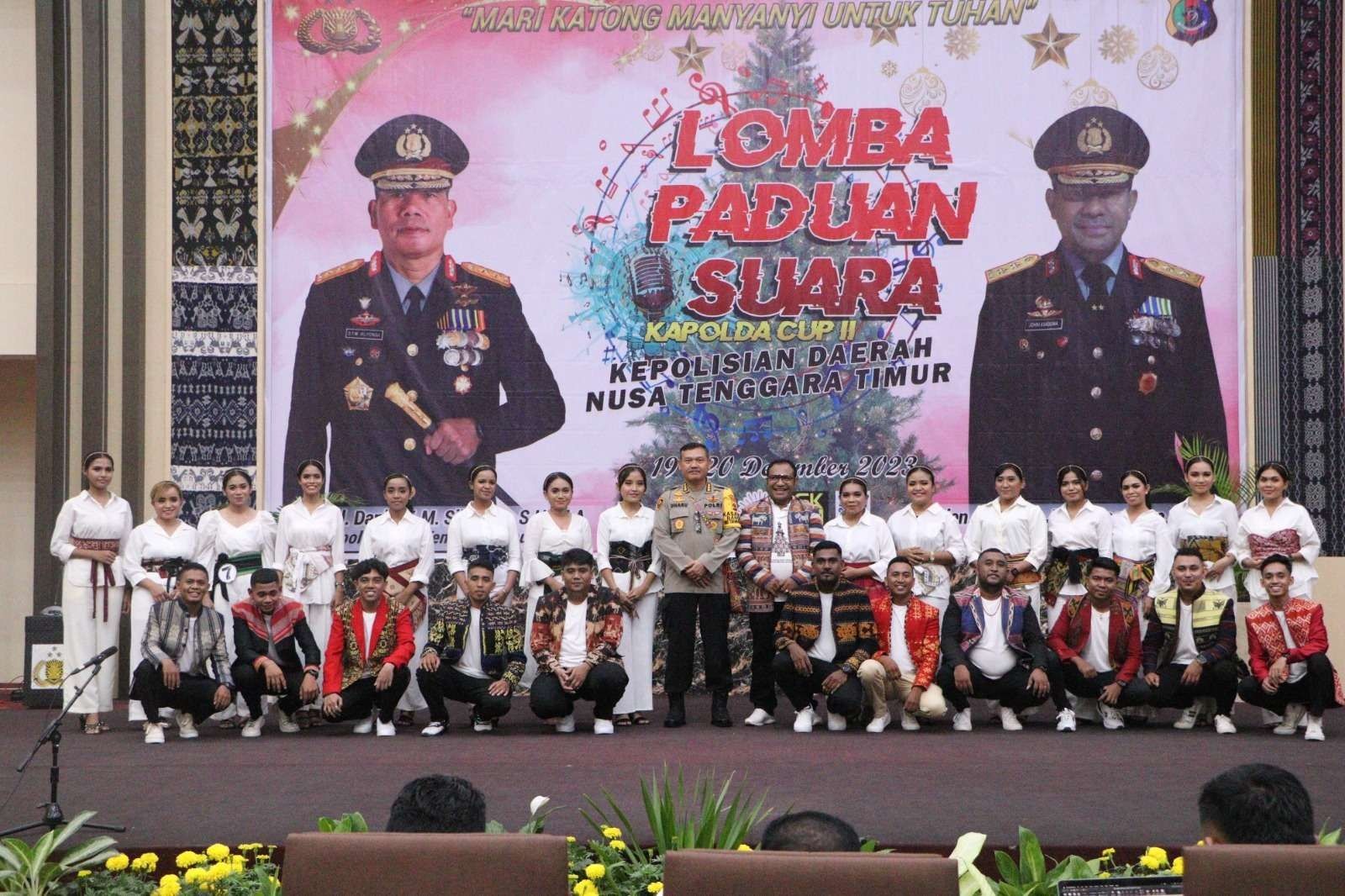 menjelang perayaan natal 2023 polisi gelar lomba paduan suara pemuda ntt 67890