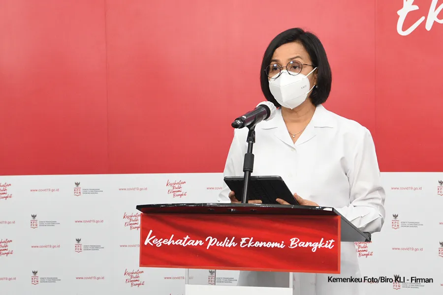 menkeu dalam konferensi pers vaksin 7des2020