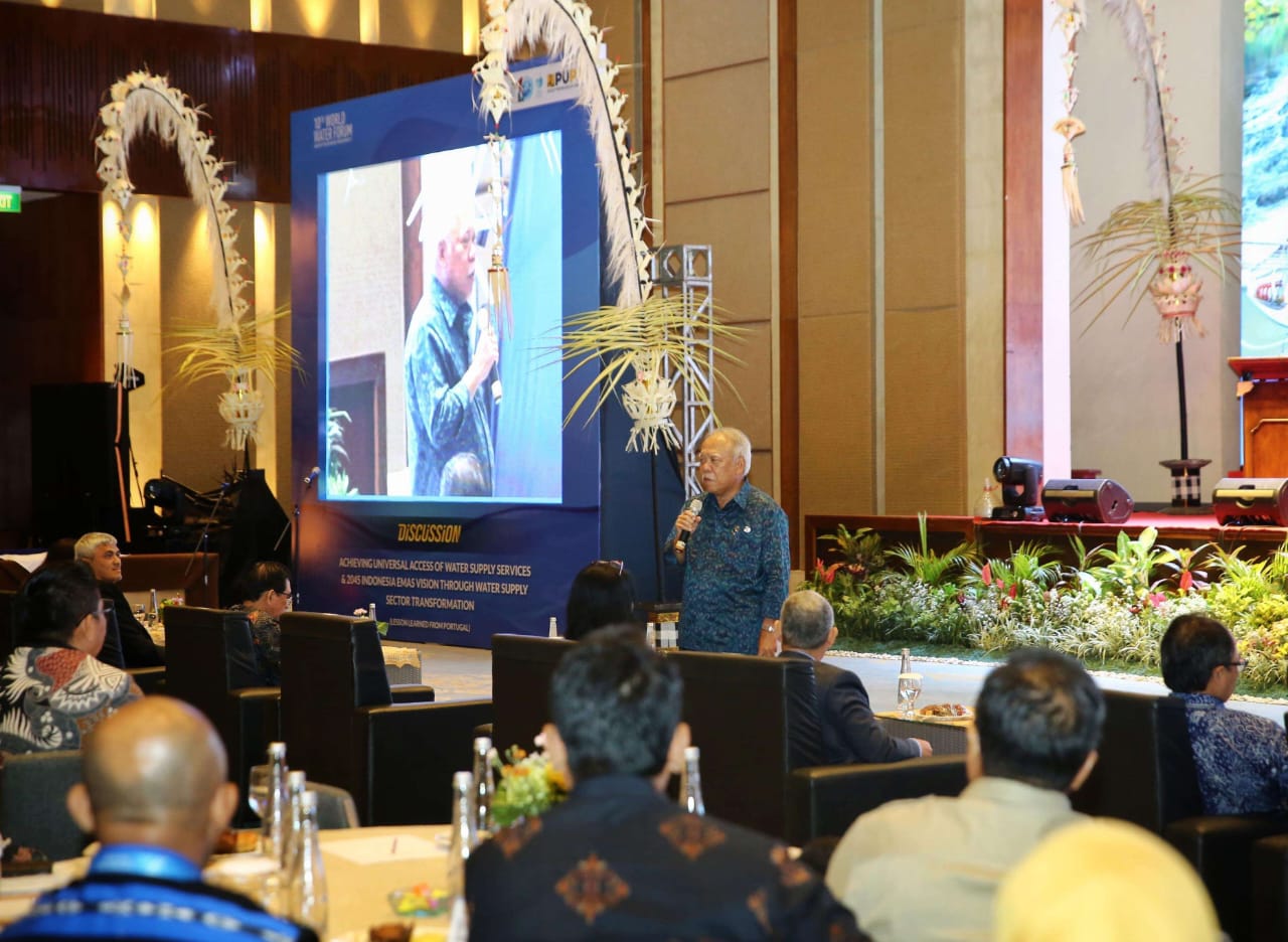 menteri pupr butuh ketersediaan air minum aman demi terwujudnya indonesia emas 2045 74408