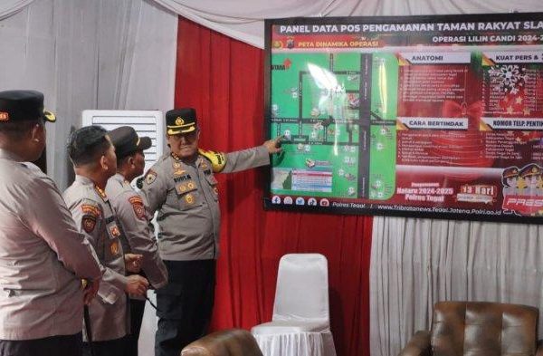 momen libur nataru polda jateng meningkatkan pengamanan di guci dan pai tegal 82492