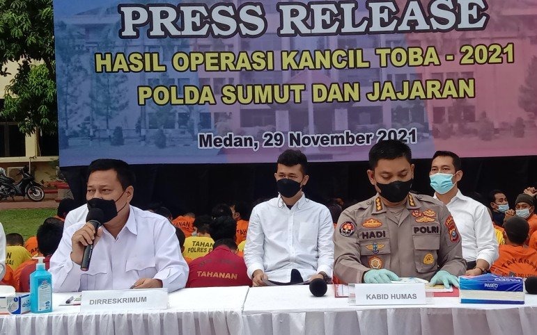 north sumatra regional police arrest 147 bandits during operation toba kancil 2021 44389