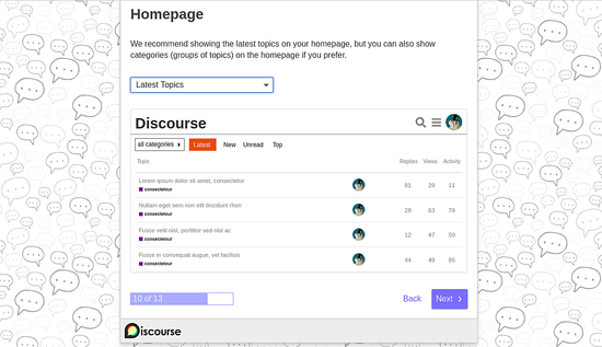 Cara Install dan Konfigurasi Discourse Forum di Ubuntu 18.04 Set Homepage Title