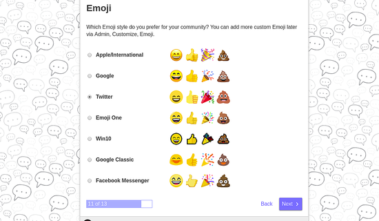 Cara Install dan Konfigurasi Discourse Forum di Ubuntu 18.04 Select Emojis