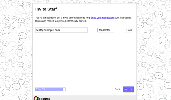 Cara Install dan Konfigurasi Discourse Forum di Ubuntu 18.04 Invite Staff