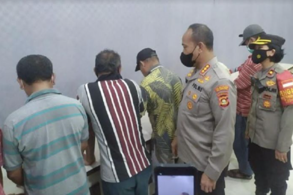 palembang raided a gambling practice in sako terminal 45755