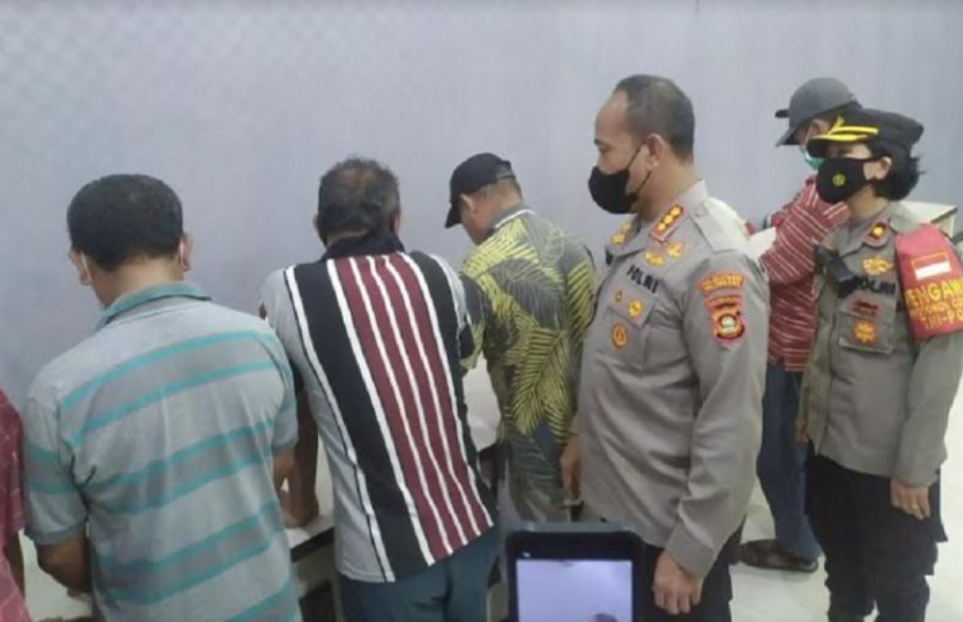 palembang raided a gambling practice in sako terminal 45755