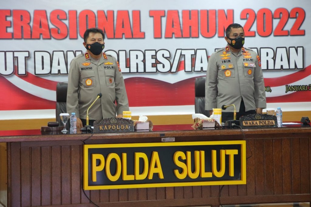 pastikan situasi kamtibmas kondusif kapolda sulut pimpin rapat anev opsnal dan pembinaan awal tahun 2022 22782