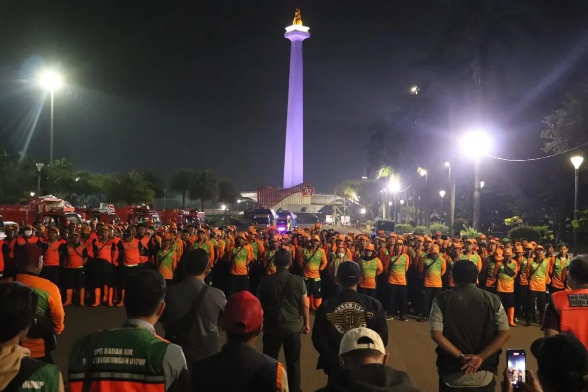 pemprov dki siagakan 1 400 petugas kebersihan saat pelantikan presiden 79989
