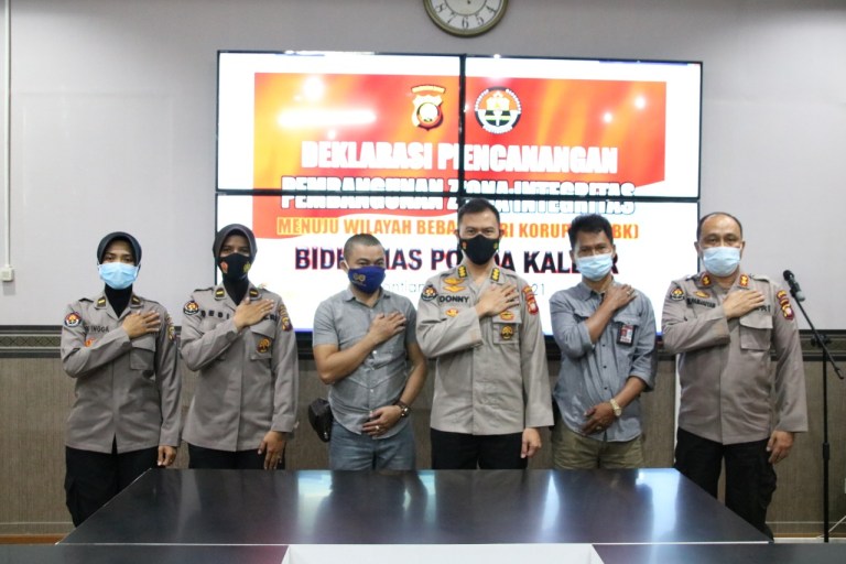 pencanangan pembangunan zona integritas bidhumas polda jateng siap wujudkan wbk 36966