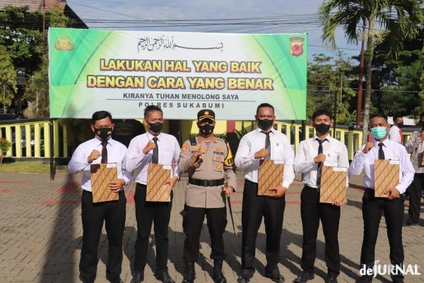 penghargaan dari kapolres sukabumi diberikan kepada personelnya 45626