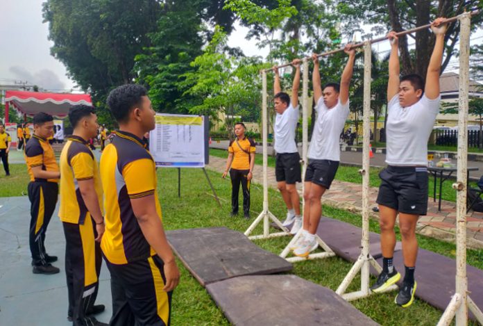 penguatan kompetensi sumber daya polda sumsel gelar ujian kesamaptaan jasmani calon siswa bakomsus polri 81654