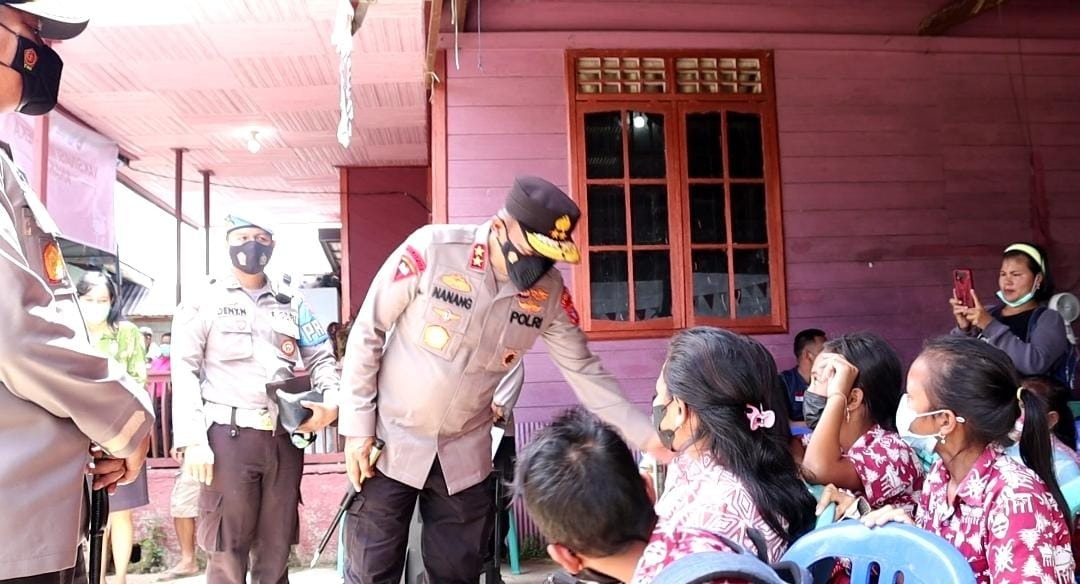 percepat akselerasi vaksinasi di daerah kapolda kalteng tinjau vaksinasi di tewah gumas 45238