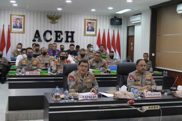 percepat vaksinasi covid 19 kapolda aceh gelar rapat koordinasi bersama jajaran terkait vaksinasi merdeka anak 22739