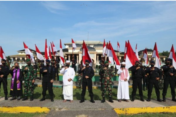 peringati hari lahir pancasila brimob polda sumut gelorakan rasa cinta pancasila dan nkri 9244