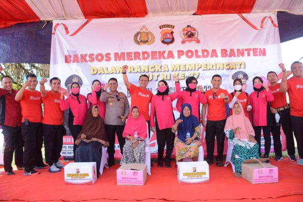 peringati hut ke 77 ri polda banten bersama bhayangkari daerah banten gelar baksos merdeka 49032