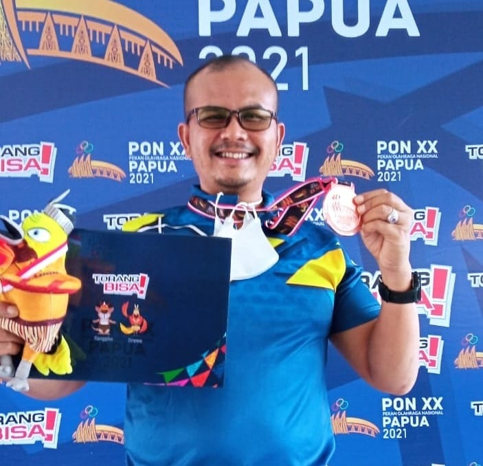 personel jibom detasemen gegana sat brimob polda sumut raih medali perunggu pada pon xx papua 24595