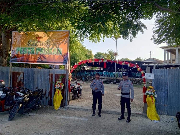 personel subsatgas pamobvit ops semana santa turangga 2024 polda ntt amankan ibadah paskah di kota kupang 72040