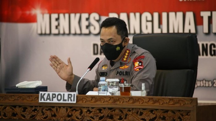 pimpin rapat bersama forkopimda klaten kapolri tegaskan polda jateng siap awasi penegakan prokes 26885