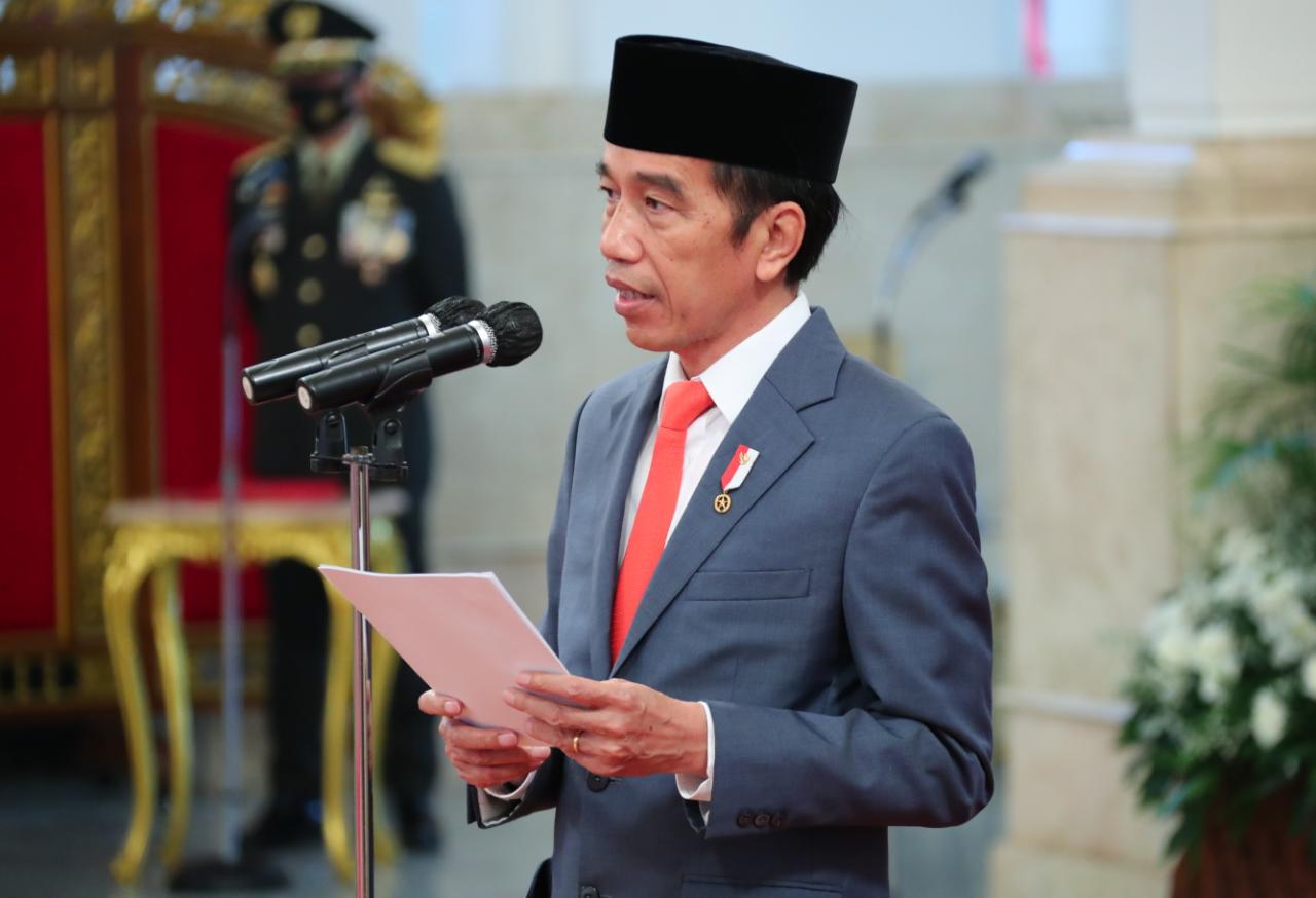 pimpin upacara virtual peringatan hari bhayangkara ke 74 presiden ri sampaikan 7 instruksi untuk pori 34655