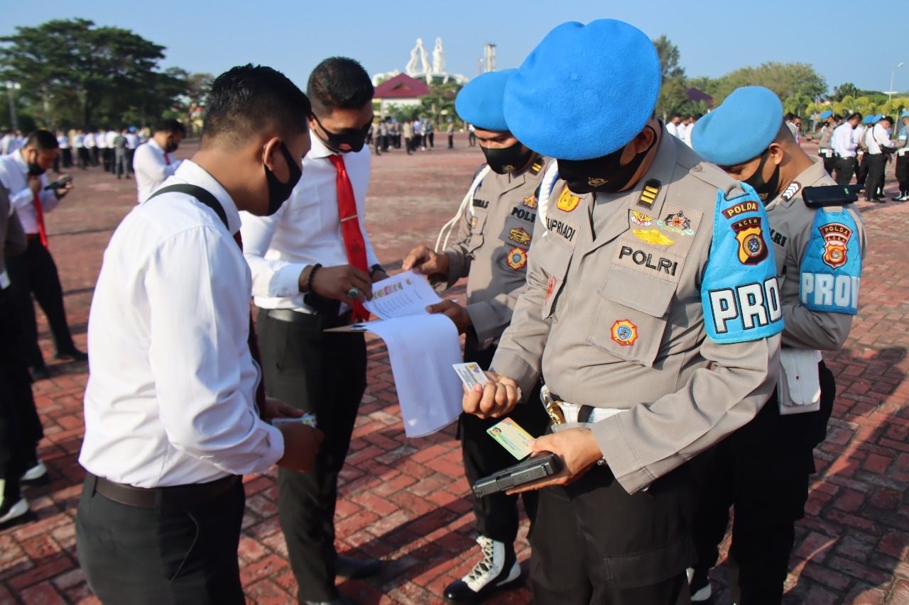 polda aceh periksa rutin senjata api yang digunakan personel 36777