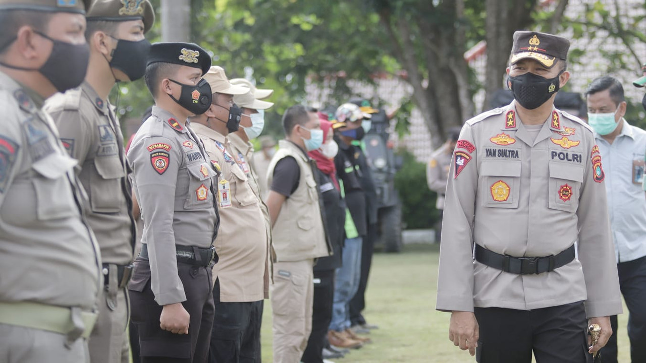 polda babel gelar apel gabungan kesiapan satuan tugas antisipasi bencana 25313