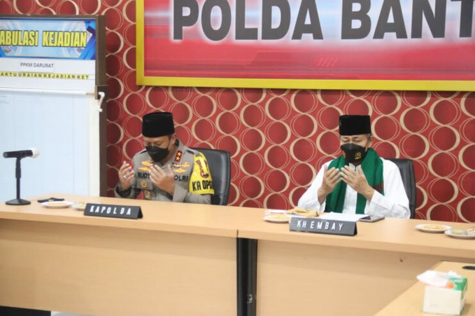 polda banten gelar ngaji bareng dan doa bersama ulama umaro agar pandemi berakhir 29382