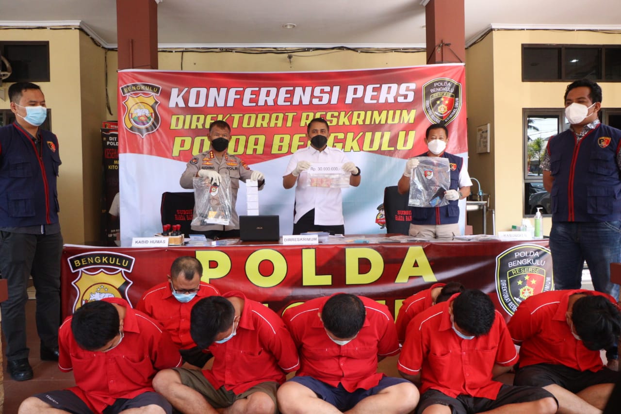 polda bengkulu berhasil tangkap 7 pelaku pembobol data nasabah bank jaringan nasional 17716