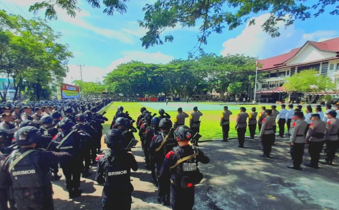 polda gorontalo melibatkan 937 personel amankan pemilu 2024 64993