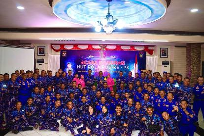 polda gorontalo menghadiri syukuran perayaan hut ke 73 polairud tahun 2023 67034