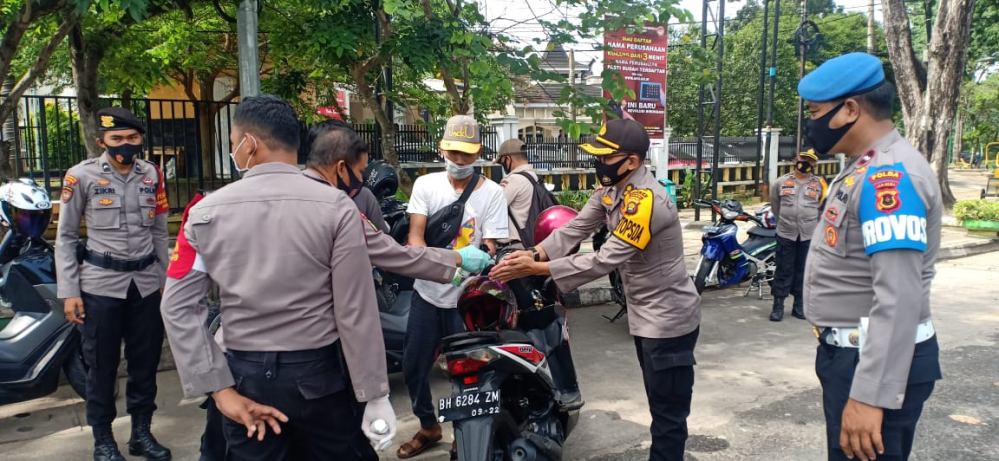 polda jambi gelar operasi yustisi pendisiplinan dan penegakan hukum prokes 11571