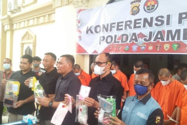 polda jambi sita barang bukti narkotika senilai rp 1 miliar lebih 49787