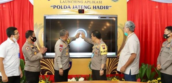 polda jateng launching aplikasi absen online dan digital mapping 18274